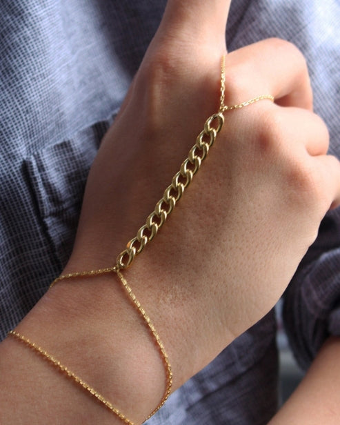 Lila Finger Chain