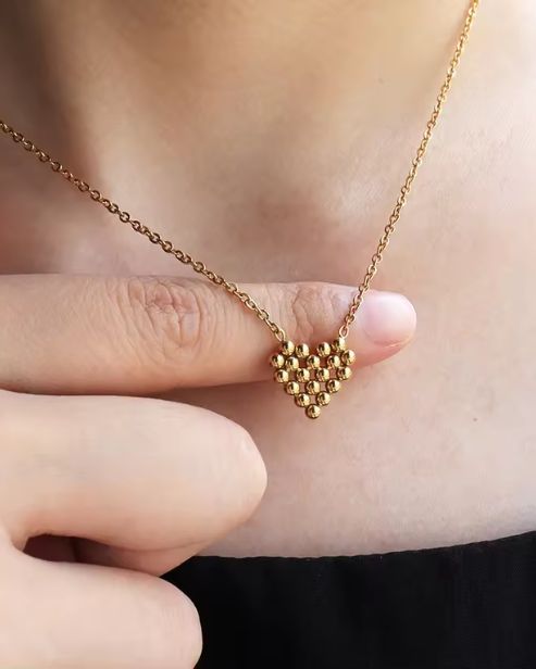 Bubble Heart Necklace